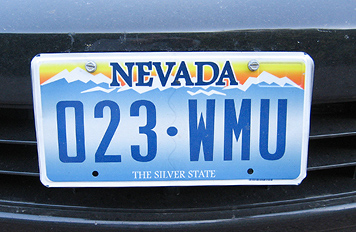 ネバダ州ナンバープレー