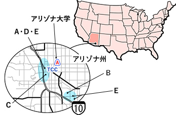 ツーソンミネラルショーの場所