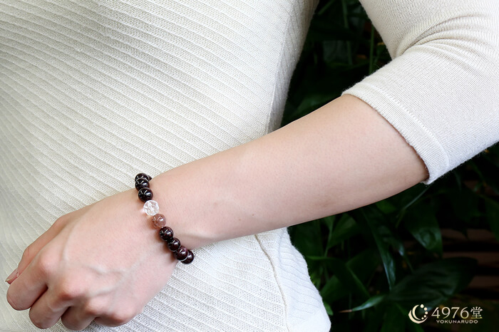 ガーネット・サンストーン パワーストーンブレスレット 10mm