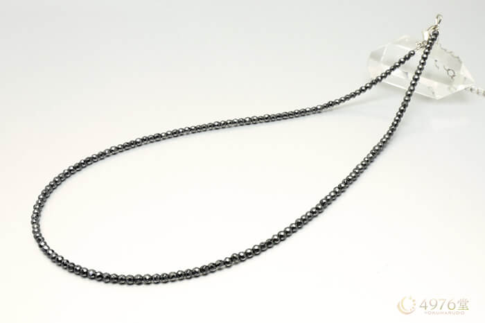 ヘマタイトネックレス 約42～46cm