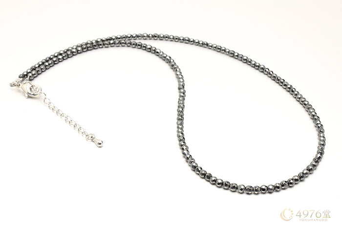 ヘマタイトネックレス 約42～46cm