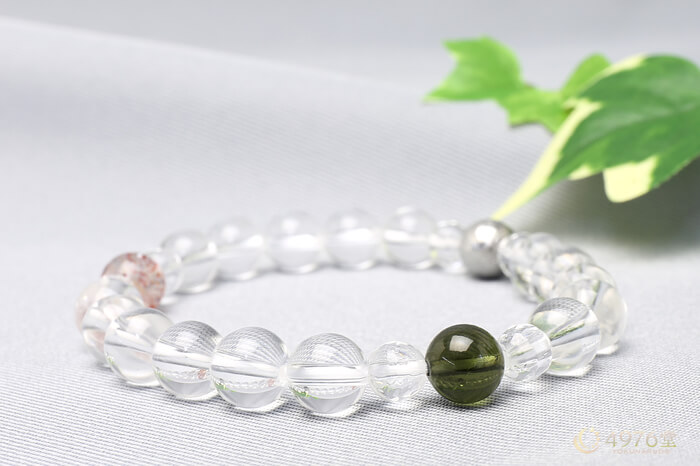 モルダバイト・ギベオン・セイクリッドセブン／メロディストーン ブレスレット（強運）