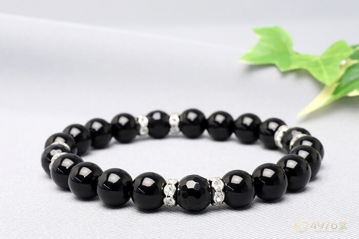 オニキス ブレスレット ロンデル4ポイント