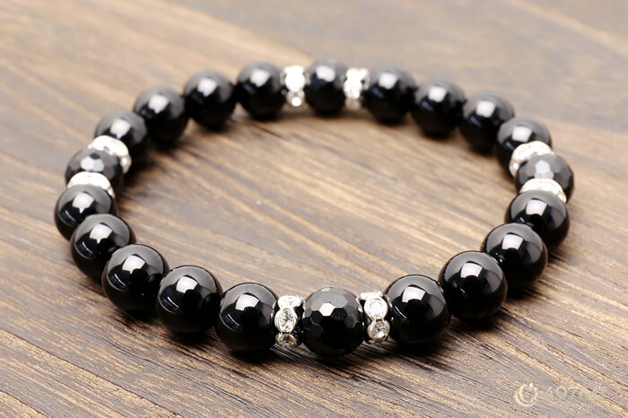 オニキス ブレスレット ロンデル4ポイント