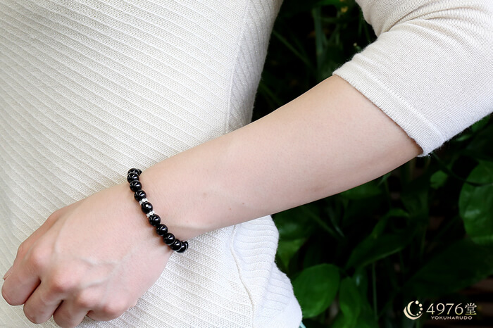 オニキス ブレスレット ロンデル4ポイント