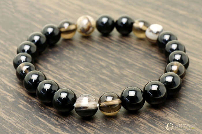 オニキス・天眼石・スモーキークォーツ ブレスレット 8mm