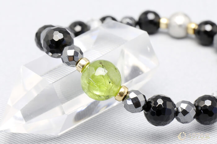 ペリドット・ギベオン・オニキス ブレスレット