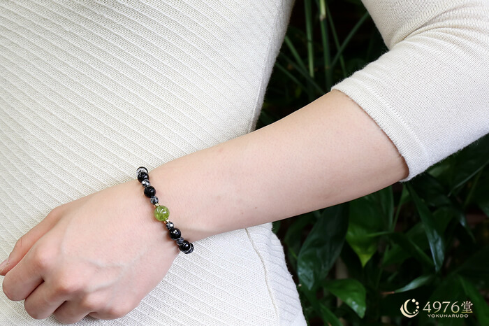 ペリドット・ギベオン・オニキス ブレスレット
