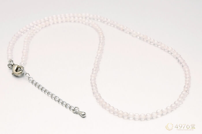 ローズクォーツネックレス 約42～46cm