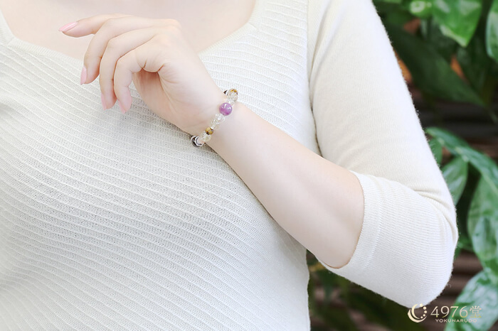 ルビー・ルチルクォーツ・タイガーアイ ブレスレット