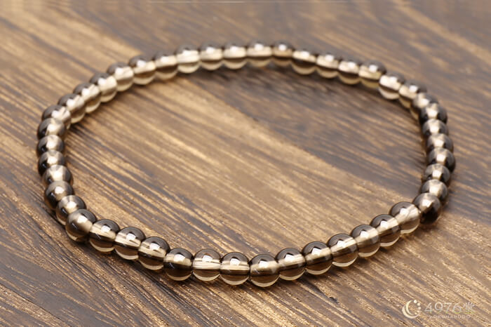 スモーキークォーツ 4mm パワーストーンブレスレット