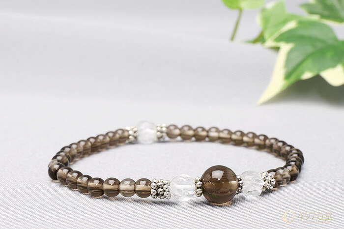 スモーキークォーツ・トルネード水晶 ブレスレット