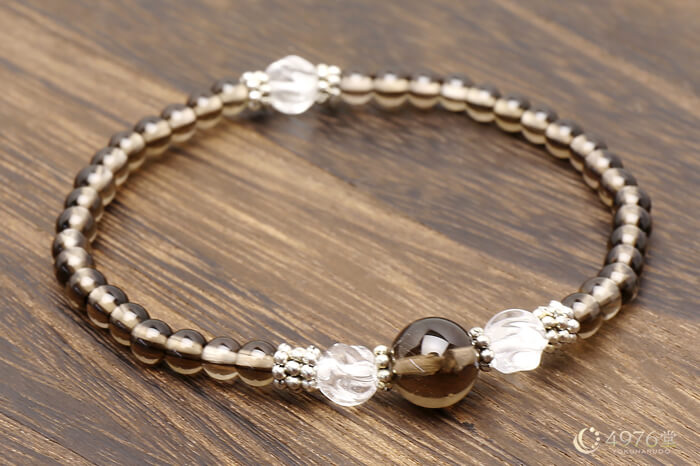 スモーキークォーツ・トルネード水晶 ブレスレット