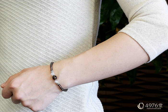 スモーキークォーツ・トルネード水晶 ブレスレット