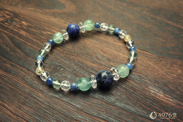 ソーダライト・フローライト・カイヤナイト ブレスレット