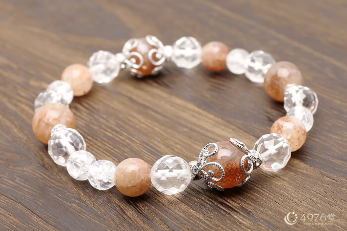 サンストーン パワーストーンブレスレット キラメタル2ポイント