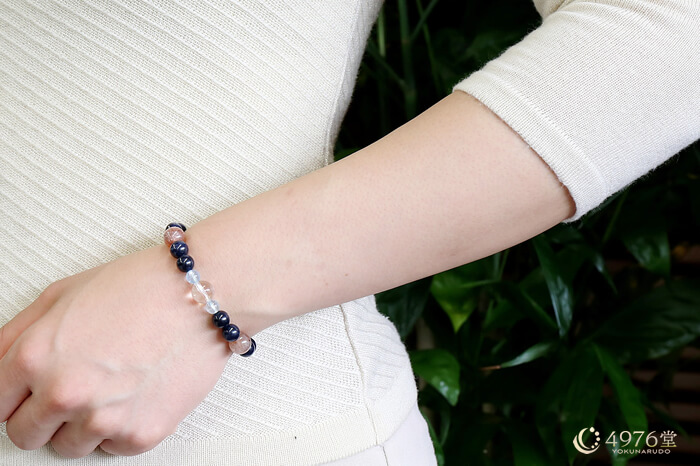 サンストーン・サファイア・ブルートパーズ ブレスレット