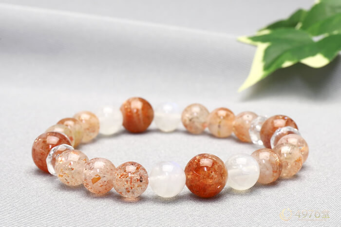 サンストーン・ブルームーンストーン パワーストーンブレスレット