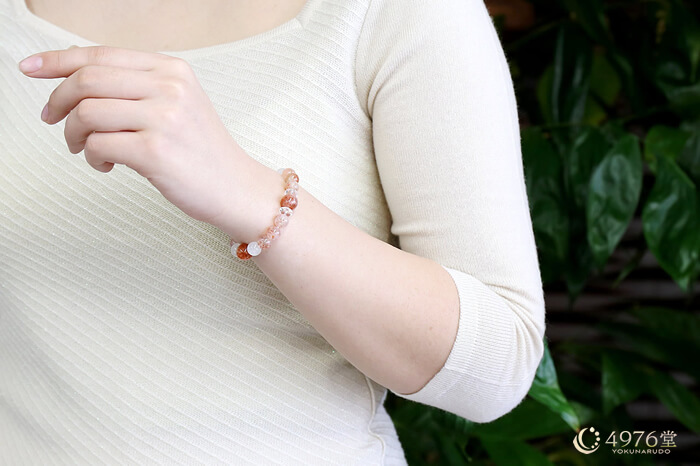 サンストーン・ブルームーンストーン パワーストーンブレスレット