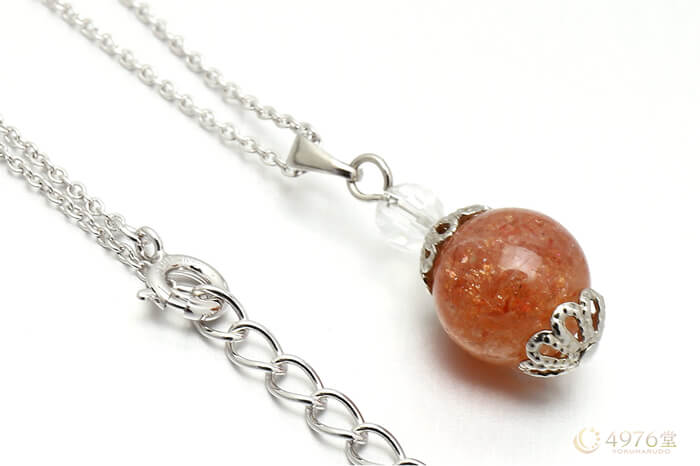 サンストーン パワーストーンネックレス 10mm