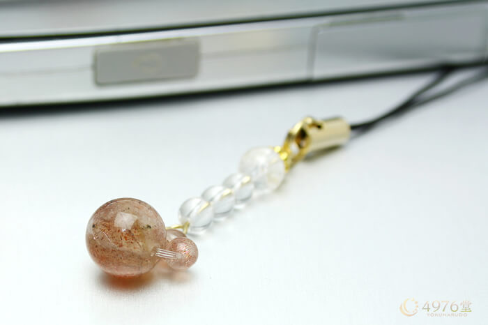 サンストーン パワーストーン ストラップ 肉球