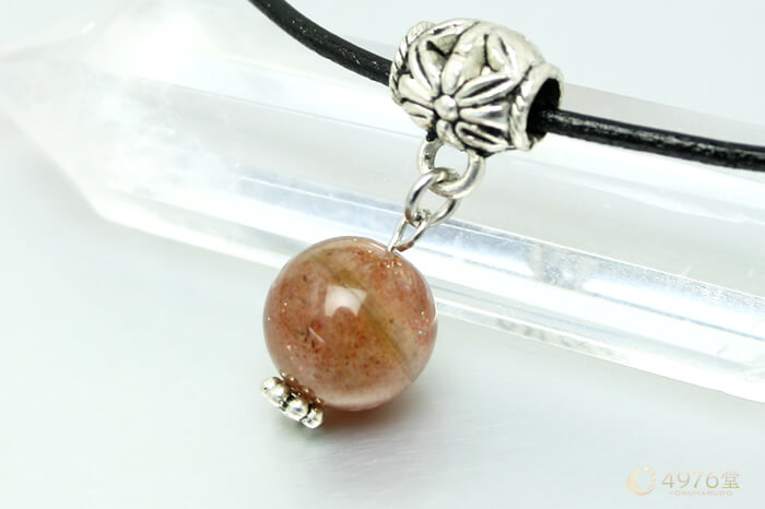 サンストーン パワーストーンネックレス パイプチャーム